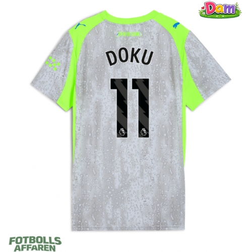 Manchester City Jeremy Doku #11 Tredje Tröja Kvinnor 2025-26 Kortärmad